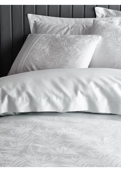 Çift Kişilik Jakarlı Saten Nev Takımı Leaf Buz Mavisi fiyatları