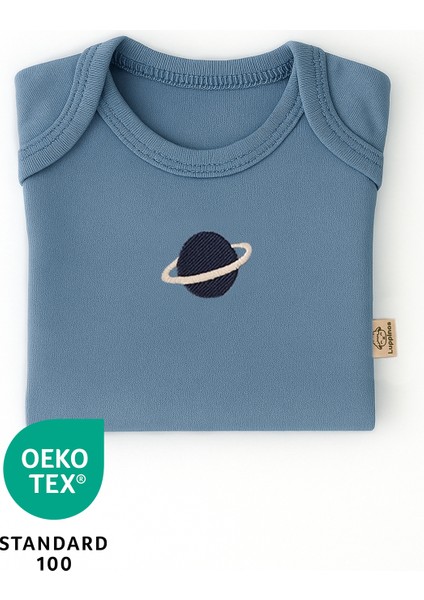 Space 3lü %100 Pamuk Nakışlı Uzun Kol Bebek Body Set fırsatları