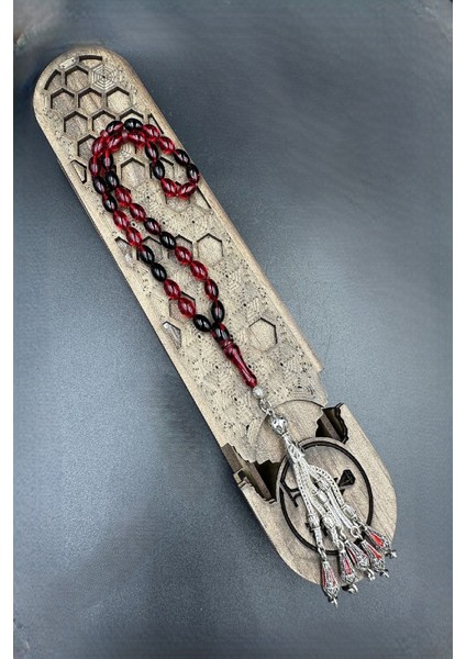 Kırmızı Siyah Arpa Kesim Ateş Kehribar Tespih fiyatları