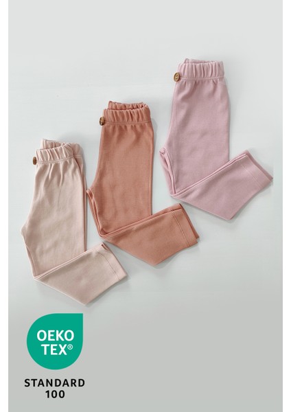 Candy 3lü %100 Pamuk Bebek Tayt Pantolon Set modelleri