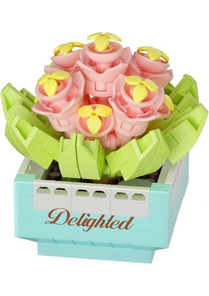 Bfs Saksı Çiçekleri Sukulent Serisi 3D Puzzle