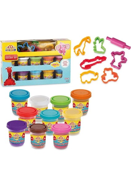 Bfs 03290 Art Craft 16 Parça Hamur Seti-Rengarenk / 560 gr fiyatları