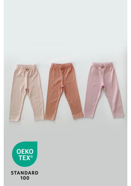 Candy 3lü %100 Pamuk Bebek Tayt Pantolon Set fırsatları