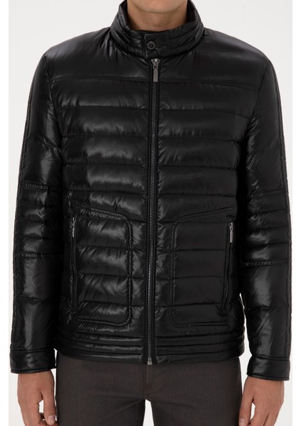 Erkek Siyah Mont 50310081-VR046