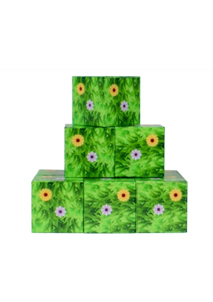 Megacraft 9 Parça Çiçekli Yaprak Çimen Blok