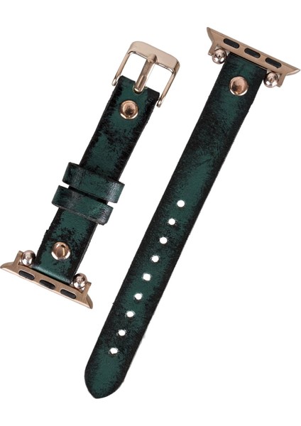 Apple Watch Uyumlu Deri Kordon 38-40-41MM Rt V6SEF modelleri