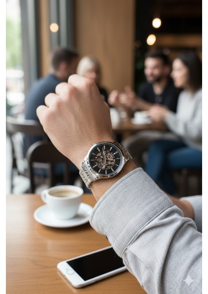 Gümüş Çelik Kordon Otomatik Erkek Kol Saati LFM31440A-A2 fiyatları