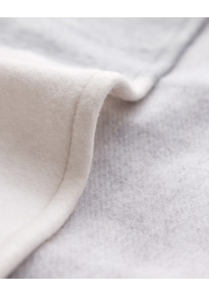 Angely Çift Kişilik Battaniye - Pudra/gri/beyaz indirimleri