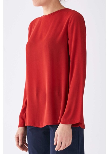 Sırt Dekolteli Bluz Kiremit K1913068_016