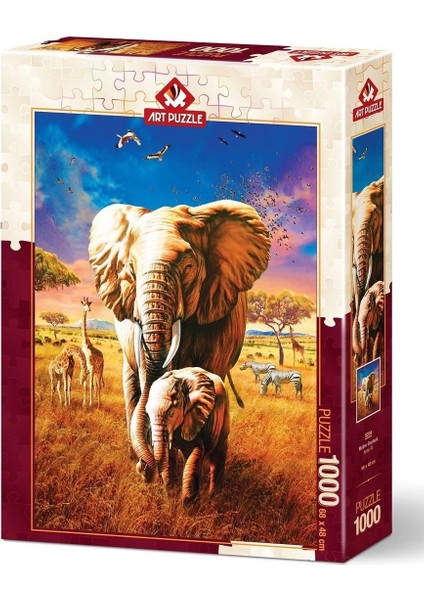 5204 Art Puzzle, Anne Fil 1000 Parça Puzzle modelleri