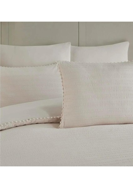 Çift Kişilik Gofreli Fitilli Saten Nevresim Takımı Embos modelleri