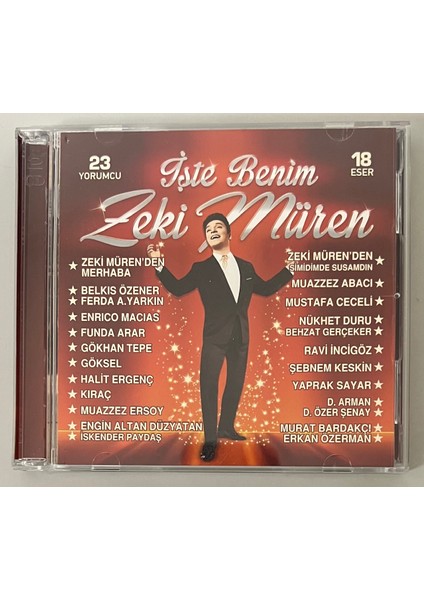 Işte Benim Zeki Müren 23 Yorumcu 18 Eser Çift CD (Orijnal Dönem Baskı Cd)