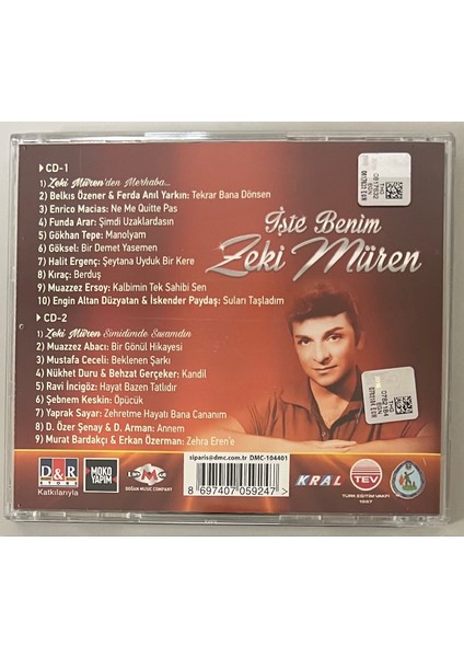 Işte Benim Zeki Müren 23 Yorumcu 18 Eser Çift CD (Orijnal Dönem Baskı Cd) fiyatları