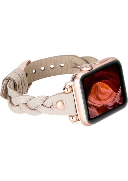 Apple Watch Uyumlu Deri Kordon Wanda 38-40-41MM Rt Erc3