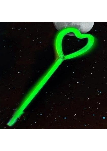 Karanlıkta Yanan Glow Partisi Kalp Şekilli Asa Sopa 6 Renk 6 Adet fiyatları