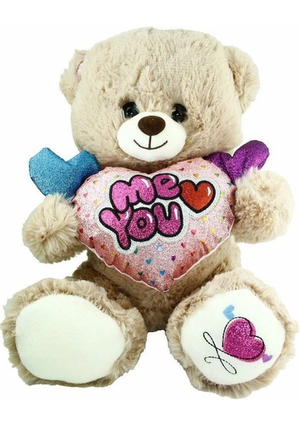 PJH2322 Peluş Kalpli Ayı 30 cm fırsatları
