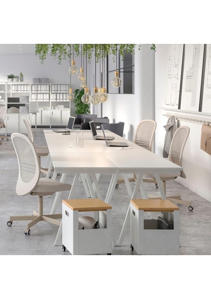 Trotten Çalışma Masası Beyaz 160 x 80 cm fırsatları