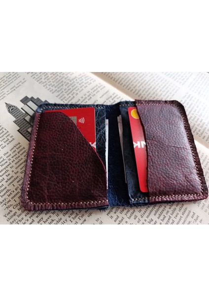 Hakiki Deri Üst Kalite Tamamen El Emeği Minimalist Cüzdan 15.5X10.5 cm Sda1 modelleri