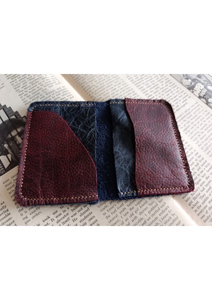 Hakiki Deri Üst Kalite Tamamen El Emeği Minimalist Cüzdan 15.5X10.5 cm Sda1 fırsatları