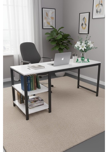 Raflıçalışma Masası 160*60 Beyaz fiyatları