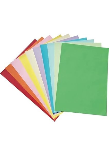 A4 Renkli Fon Kartonu 23 x 34 cm 10 Renk fırsatları