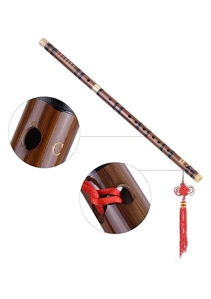 Takılabilir Acı Bambu Flüt Dizi Eneksel El Yapımı C Se Müzikal Nefesli Çalgı C Çalışma Seviyesinin Anahtarı Profesyonel Kahverengi 1 modelleri