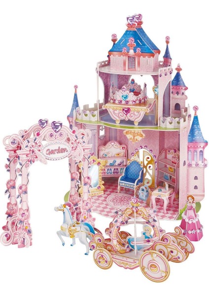 Cubicfun Prenses Gizli Bahçe Şatosu 3D Puzzle