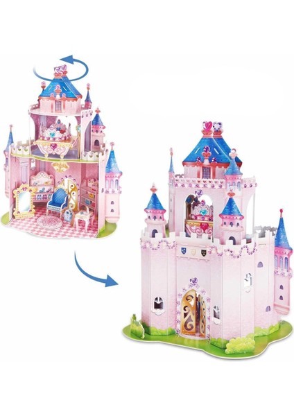 Cubicfun Prenses Gizli Bahçe Şatosu 3D Puzzle fiyatları