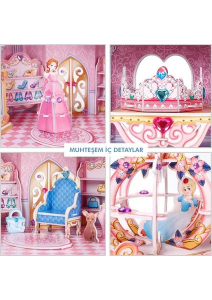 Cubicfun Prenses Gizli Bahçe Şatosu 3D Puzzle fırsatları