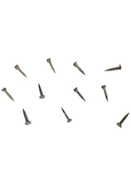 Klips, Menteşe, Ayağı Çivisi 9mm Çelik - Nikel 100GR