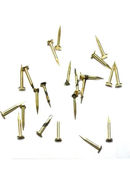 Klips, Menteşe, Ayağı Çivisi 9mm Çelik - Sarı 10GR