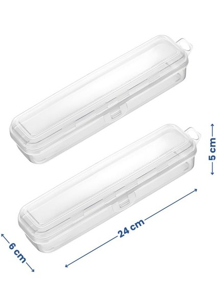 2’li Aksesuar Kutu Seti, Çatal Kaşık Bıçak Diş Fırçası Traş Bakım Makyaj Kalem Saklama Kabı Baskısız fiyatları