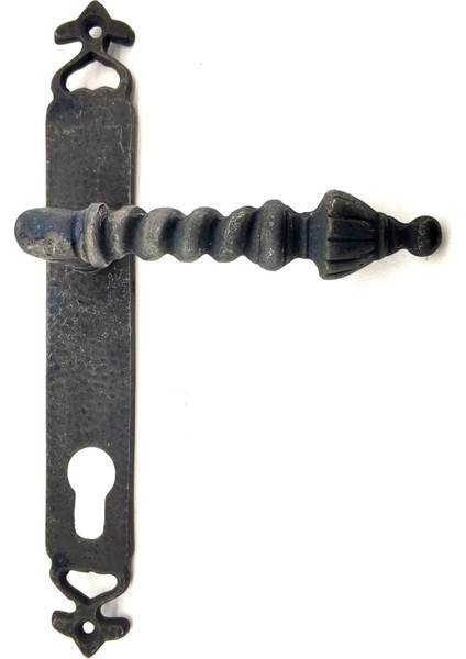 Antika Tarz Dekoratif Pirinç Burma Yale Kapı Kolu - 247X35 Mm, Oksit