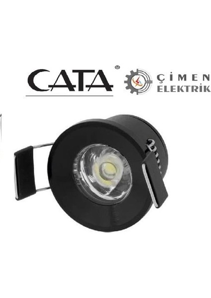 Cata Ct 5270 1,5W Yıldız Spot Power Ledli Siyah Kasa 6400K Beyaz Işık