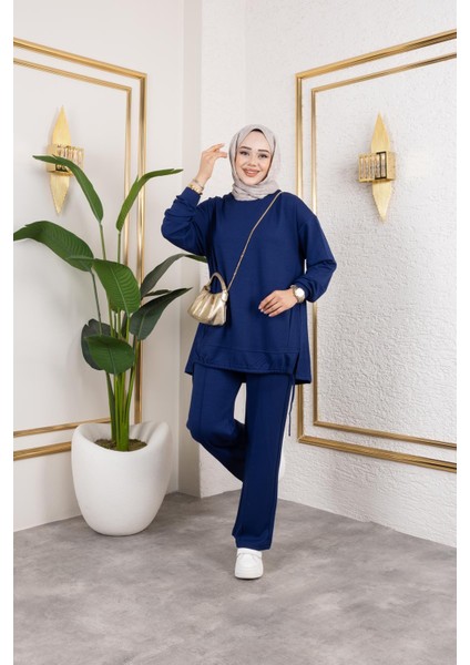 Bağcıklı Modal Ikili TAKIM-5065 Lacivert