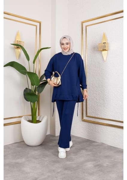 Bağcıklı Modal Ikili TAKIM-5065 Lacivert modelleri