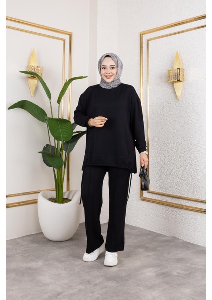 Bağcıklı Modal Ikili TAKIM-5065 Siyah fırsatları