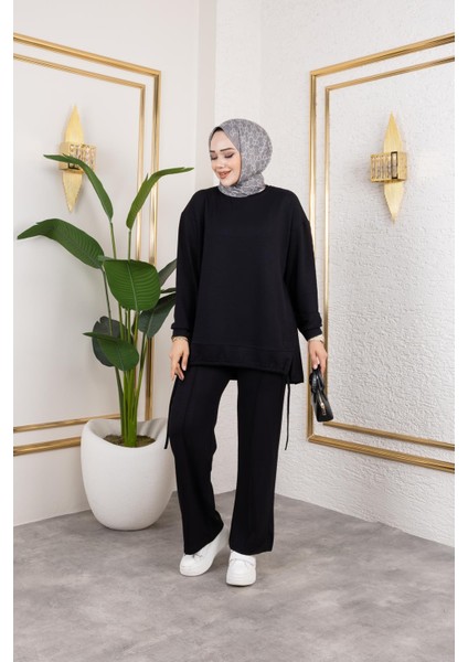 Bağcıklı Modal Ikili TAKIM-5065 Siyah indirimleri