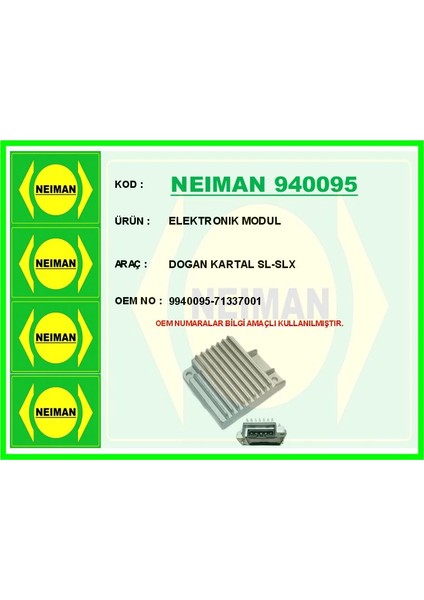 ELEKTRONIK MODUL DOGAN KARTAL SL-SLX 9940095 71337001