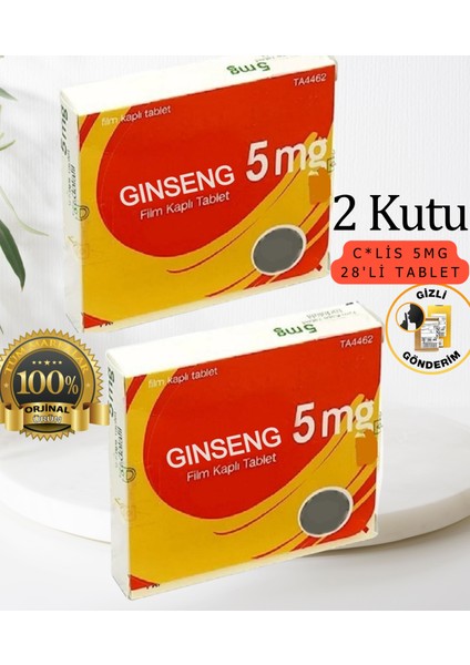 Çialış5 Mg 28'li Tablet x 2 Kutu % 100 Orjinal Performansa Destek Kuvvet Sêrtlestırıcı28 Hap Geçıktırıcı28 Kullanım Ekstra Guç Takviye Erkeklere Kuvvet7 Arttırıçi7 GIZLIPAKETLEME_TIMEOUTPERFORMANCE_20