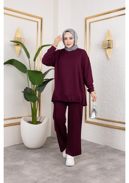 Bağcıklı Modal Ikili TAKIM-5065 Mürdüm fırsatları