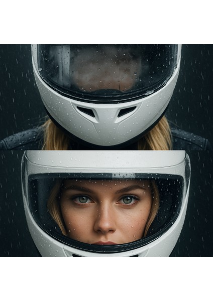 Motosiklet Pinlock Kask Vizörü Buğu Buhar Önleyici Film (Kask Değildir)