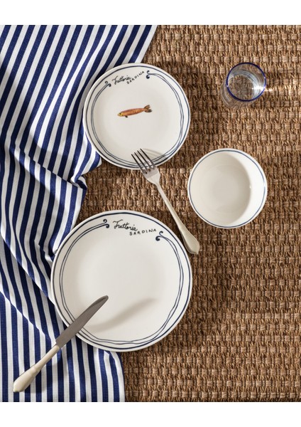 Poisson 2 Kişilik 6 Parça Yemek Seti - Lacivert