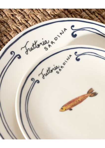 Poisson 2 Kişilik 6 Parça Yemek Seti - Lacivert modelleri