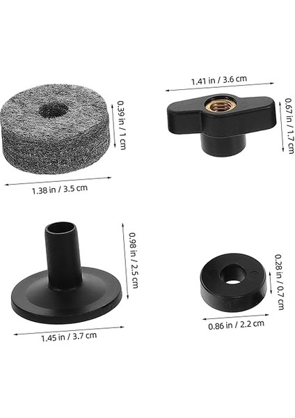 1set Davul Zil Donanımı, Zil Standı Için Davulcular Için Set Bakımı Plastik Zil Standı Kollu Davul Seti Aksesuarları Için Keçe Halkaları fiyatları