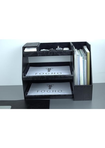 10 Parça Deri Sümen Takımı - Ofis Masaüstü Organizer Set - Ofis Masa Düzenleyici, Magazinlik, Evrak Tepsisi, Kalemlik, Blok Notluk, Peçetelik ve Masa Pedi fırsatları
