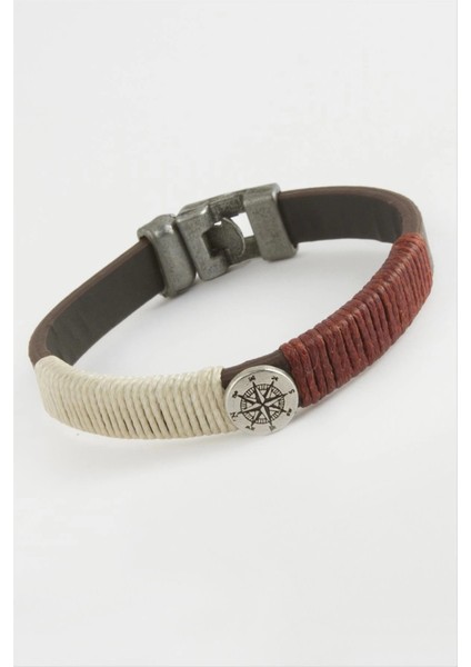 Pusula Kaliteli Suni Deri Bileklik