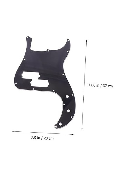 Bass Pickguard - 13 Delikli Bass Scratch Plaka - Gitar Için Hassas Pickguard fırsatları