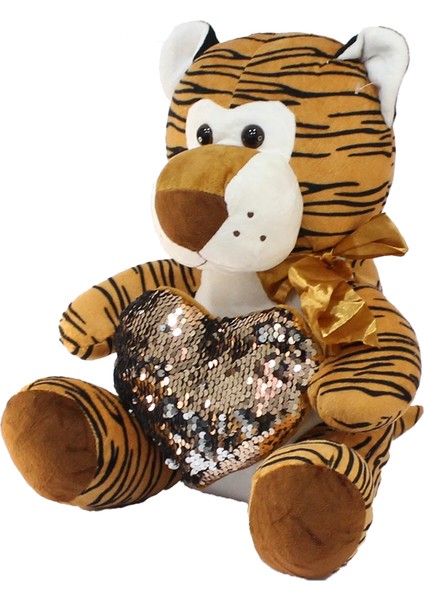 Kalpli Kaplan Peluş Oyuncak 35 cm