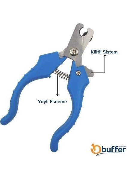 Evcil Hayvan Kedi ve Köpek Paslanmaz Çelik Yaylı Tırnak Makası ve Düzeltme modelleri